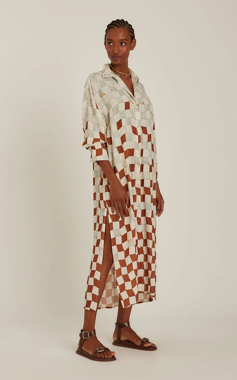 COMFORT BUTTON-UP SHIRT DRESS 27020201 CASABLANCA Lenny Niemeyer 25