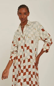 COMFORT BUTTON-UP SHIRT DRESS 27020201 CASABLANCA Lenny Niemeyer 25