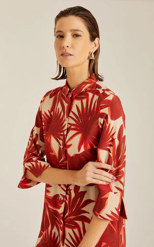 SIDE SLIT LONG SHIRT DRESS 27020292 PALM Lenny Niemeyer 25