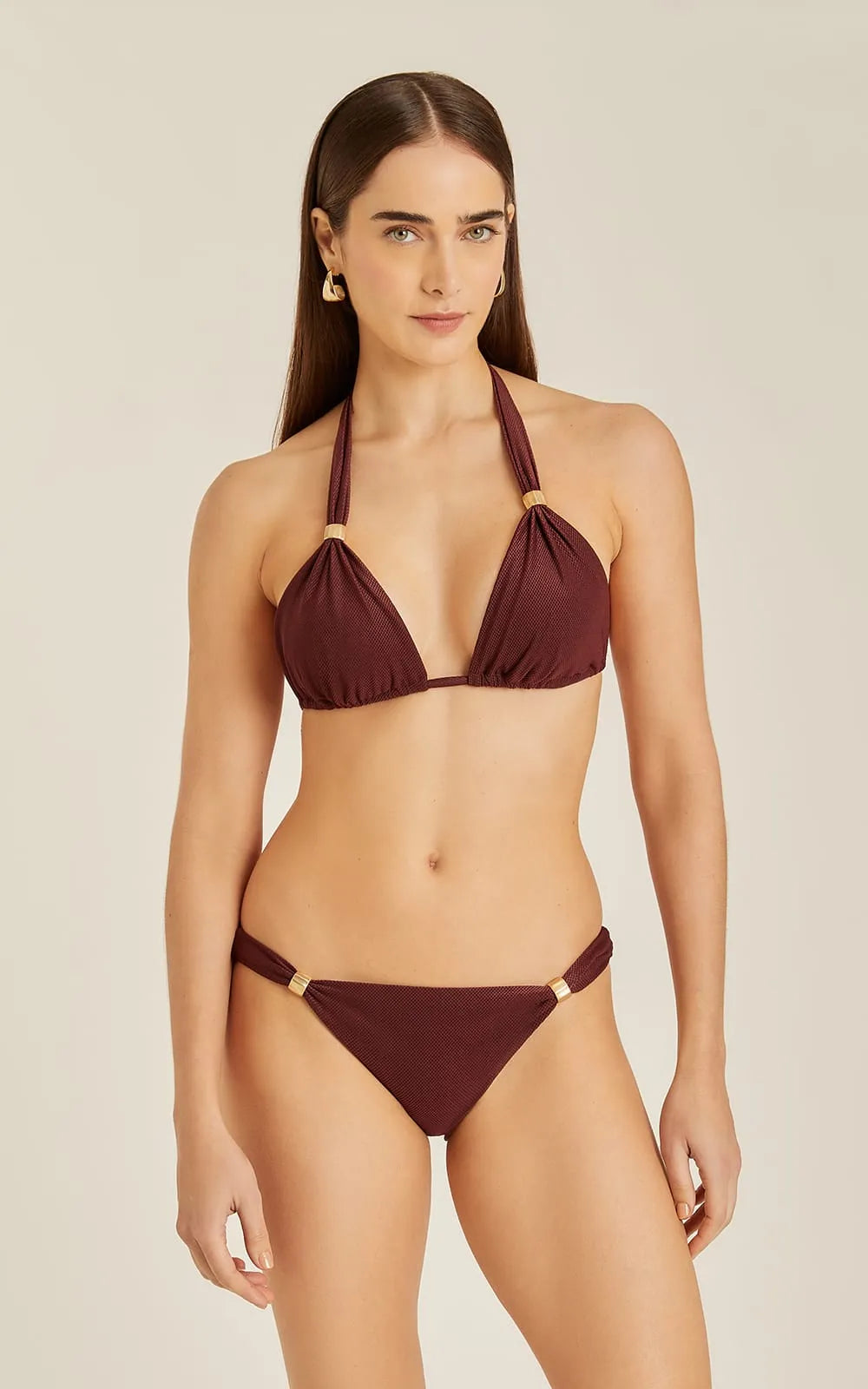 ADJUSTABLE HALTER BIKINI 48100439.48110523 MERLOT Lenny Niemeyer 25
