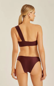 ONE SHOULDER DETAIL BIKINI 48100440.48110525 MERLOT Lenny Niemeyer 25