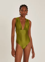 Load image into Gallery viewer, Ruched V Neck One Piece 150 Sage Lenny Niemeyer W23