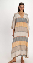 Load image into Gallery viewer, ZAKAR MAXI DRESS S26P7000 Pearl &amp; Caviar