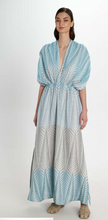 Load image into Gallery viewer, ZAKAR MAXI DRESS S26P7141 Pearl &amp; Caviar