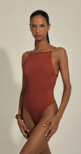 Load image into Gallery viewer, STRIPS DETAIL ONE PIECE 48020600 CORTEN BROWN Lenny Niemeyer 26