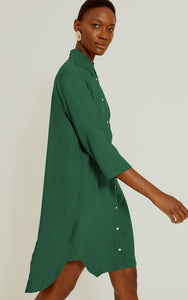 Basic Shirt Dress 14933 Brunswick Green Lenny SS22