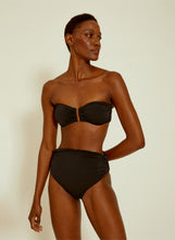 Load image into Gallery viewer, Drop Bandeau HW Ruched Bikini C27T220 Black Lenny SS22