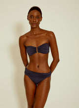 Load image into Gallery viewer, Drop Bandeau HW Ruched Bikini C27T220 Indigo Blue Lenny SS22