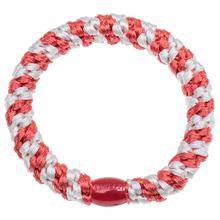 Load image into Gallery viewer, Kknekki Elastic Bracelet BONDEP22 - White-Deep Coral Stripe