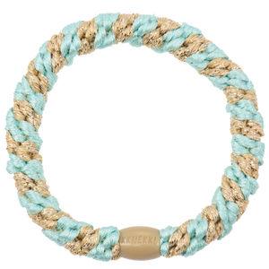Kknekki Elastic Bracelet BONDEP22 - Peppermint Beige Glitter Stripe