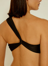 Load image into Gallery viewer, One Shoulder Loop Draped Bikini C2T552 Black Lenny SS22