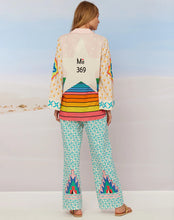 Load image into Gallery viewer, Avery Straight Leg Pow Wow Printed Trousers 123L15882