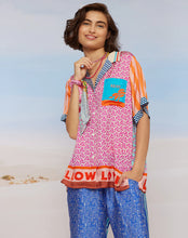 Load image into Gallery viewer, Lilian Knit Collar Rangoli Shirt 123L31288