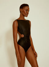 Load image into Gallery viewer, Asymmetric Bateau One Piece 45 Black Lenny SS22