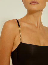 Load image into Gallery viewer, Strap Detail Square One Piece 49 Black Lenny SS22