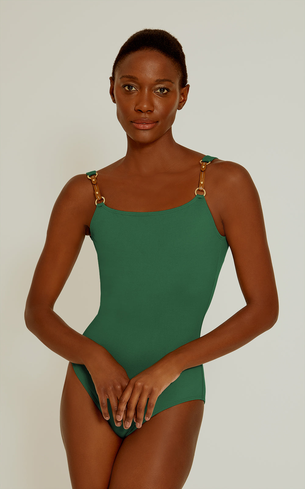 Embellished Classic One Piece 808 Brunswick Green Lenny SS22
