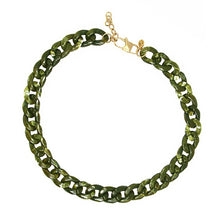 Load image into Gallery viewer, Color Link Necklace BCO159 Green