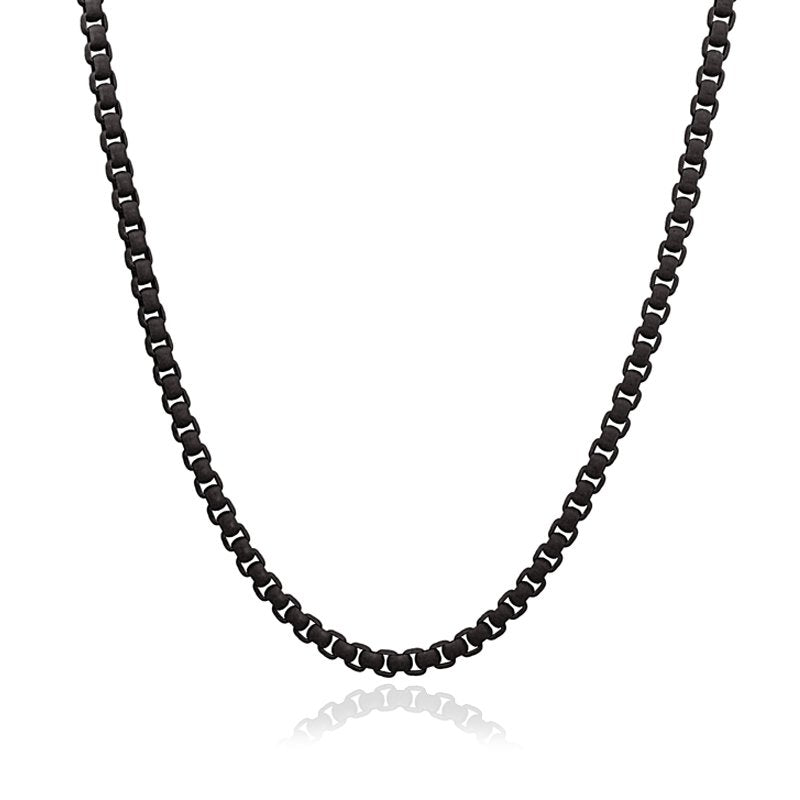 One Color Enamel Necklace BCO171 Black