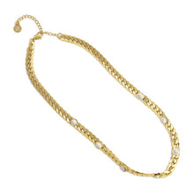 Load image into Gallery viewer, Euphoria Necklace BCO062 Steel Golden White
