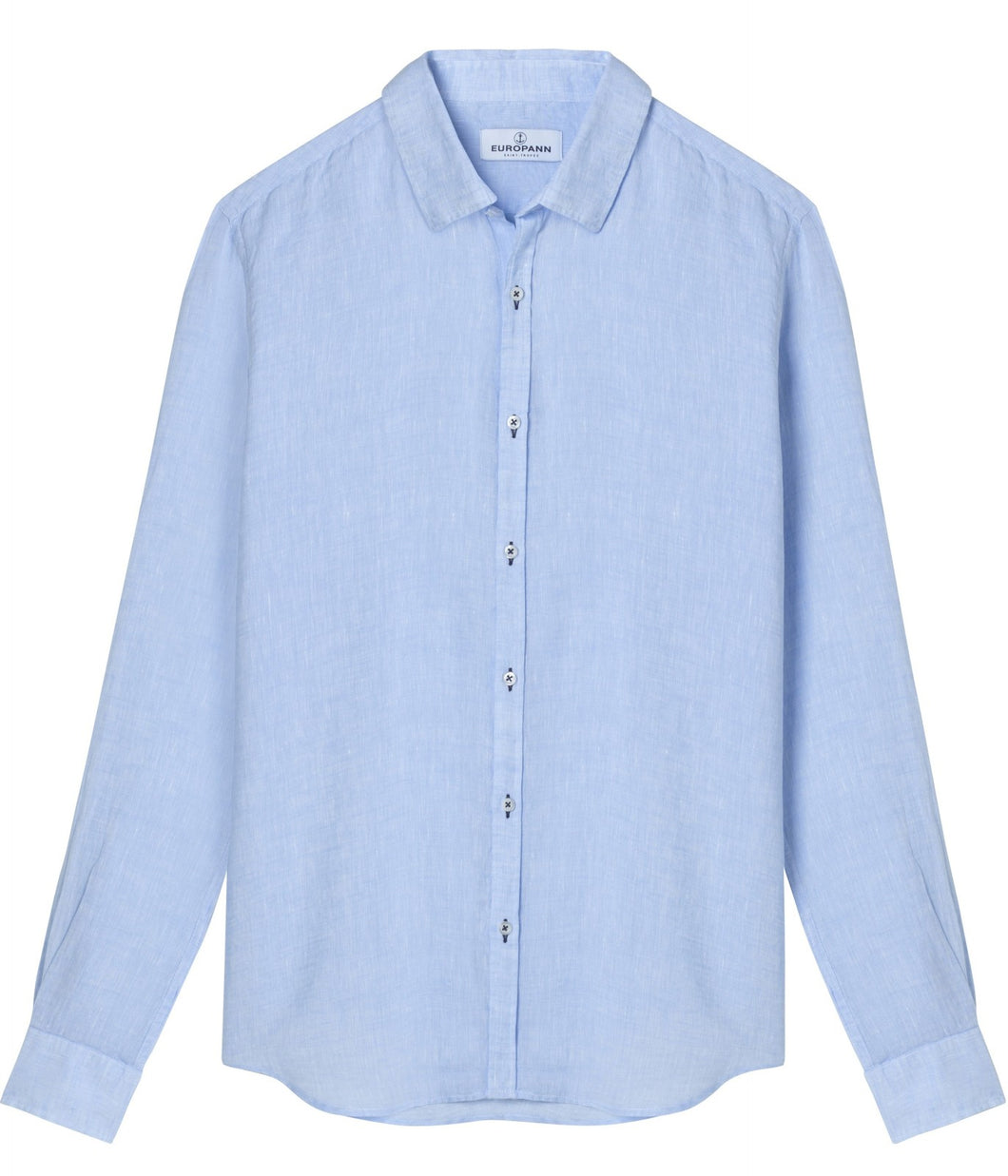 Jonas Sky Blue - Plain Linen Shirt