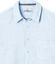 Load image into Gallery viewer, Diva Light Blue - Plain Linen Shirt Fitted Cut