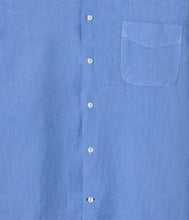 Load image into Gallery viewer, Diva Ocean Blue - Plain Linen Shirt Fitted Cut